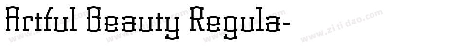 Artful Beauty Regula字体转换